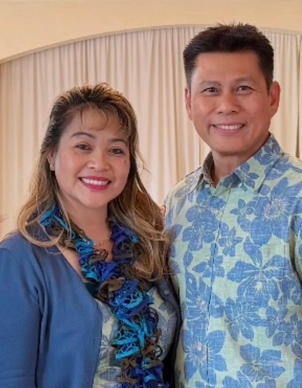 Imeeh &ldquo;Mel&rdquo; Ballan-Magsanoc, owner and provider at Birdsong Adult Family Home in Kent, WA, with her husband Jerry